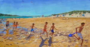 Mantendo-se em forma, Wells next the Sea, (óleo sobre tela) de Andrew Macara
