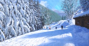 Retorno a Morzine (óleo sobre tela) de Andrew Macara
