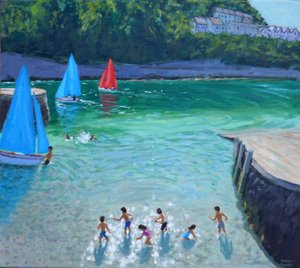 Pedras de desnatação, Looe, Cornualha, 2018 de Andrew Macara