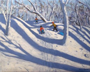 Winter, Bramcote, Nottingham, 2009 (óleo sobre tela) de Andrew Macara