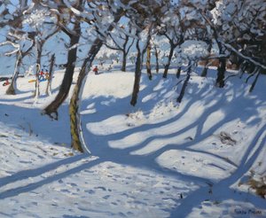 Inverno, Ladmanlow, 2010 (óleo sobre tela) de Andrew Macara
