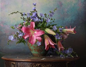 Natureza morta com flores