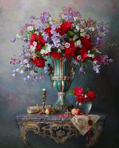Natureza morta floral vibrante de Andrey Morozov