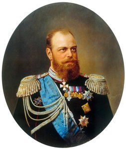 Retrato do imperador Alexandre III, 1845-1894, século XIX. de Andrey Nikolayevich Shilder