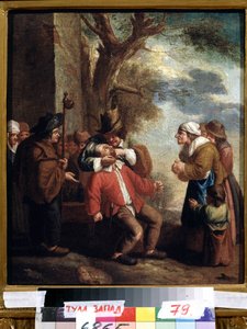 ""O Extrator de Dentes ou Dor"" (Dentista. Dor (da série Os Cinco Sentidos) Pintura de Andries Dirksz Both (1608-1641) Museu de Arte Estatal do século XVII Tula Rússia