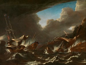 Tempestade no mar (óleo sobre tela)