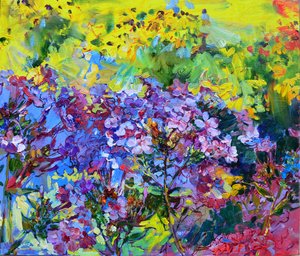 Jardim floral colorido de Andrii Kutsachenko