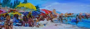 Praia animada de verão de Andrii Kutsachenko