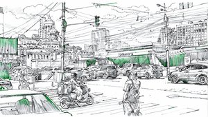 Desenho de tráfego urbano