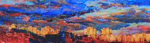 Pôr-do-sol na cidade vibrante de Andrii Kutsachenko