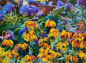 Flores vibrantes do jardim
