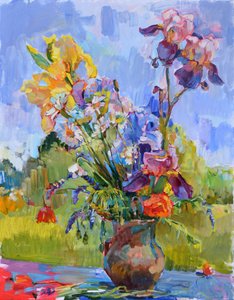 Íris de jardim coloridas de Andrii Kutsachenko