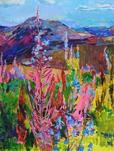 Flores vibrantes da montanha de Andrii Kutsachenko