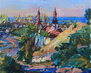 Cidade portuária vibrante de Andrii Kutsachenko