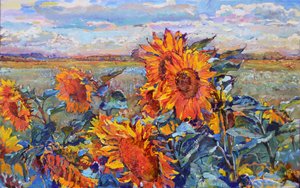 Vibrante campo de girassóis de Andrii Kutsachenko