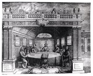 Os Grandes Astrônomos, de &39;Prodomus Astronomiae&39;, de Johannes Hevelius (1611-1687), publicado em Gdansk, 1690 de Andrzej Stech