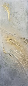 Abstrato em Ouro Cintilante de Anete Purina-Purite