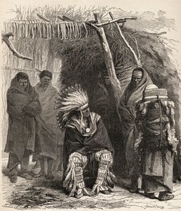Peter La Cherre, ilustração de "O mundo nas mãos", gravada por Gauchard-Brunier, publicado em 1878