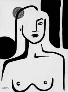Retrato minimalista de nudez
