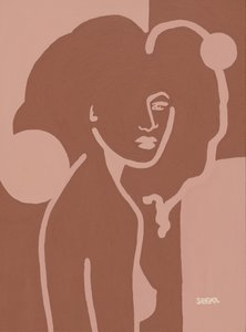 Mulher nua minimalista