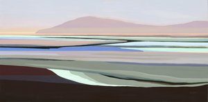 Paisagem abstrata em tons suaves de Angela Seear