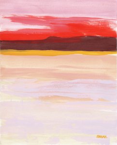 Horizonte abstrato vibrante de Angela Seear