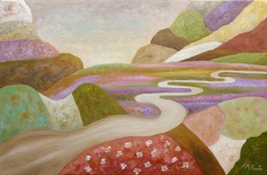 Caminho sinuoso e colorido de Angeles M. Pomata
