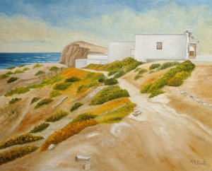 Paisagem Costeira do Mediterrâneo de Angeles M. Pomata
