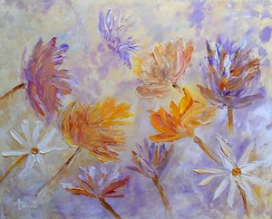 Flores abstratas e vibrantes de Angeles M. Pomata