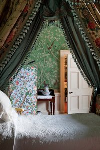 Vestiário da Rainha da Escócia, Chatsworth House, Derbyshire (foto)