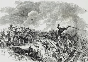 A Batalha de Nova Orleans (cor litho)