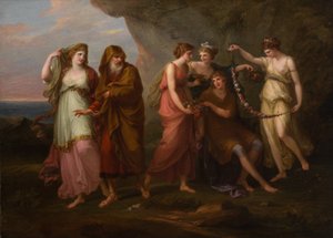 Telêmaco e as Ninfas de Calipso, 1782.