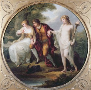 Abelardo apresentando Hymen a Heloise de Angelica Kauffmann