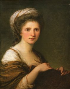 Alemão: Selbstbildnis Self-Portrait de Angelica Kauffmann