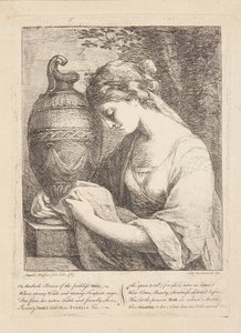 A mulher na urna de Angelica Kauffmann
