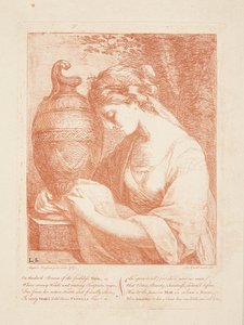 A mulher na urna de Angelica Kauffmann