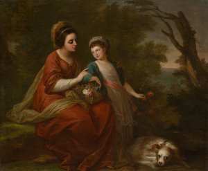 Sra. Hugh Morgan e sua filha de Angelica Kauffmann