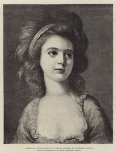 Retrato da Condessa Potocka, na Galeria Dresden de Angelica Kauffmann