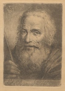 Retrato de um Homem Idoso de Angelica Kauffmann