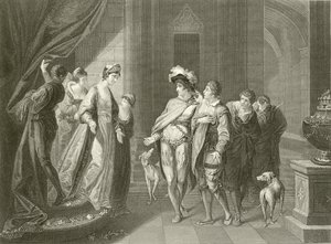 A entrevista entre Edgar e Elfrida de Angelica Kauffmann