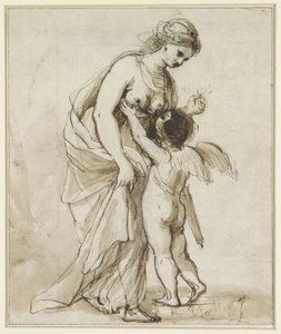 Vênus no amor de Angelica Kauffmann