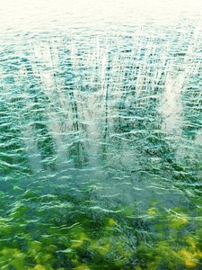 Reflexões abstratas na água de Angelo Cerantola