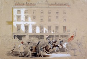 Show do Lord Mayor, Cornhill, Londres, 1849 de Angelo Collen Hayter