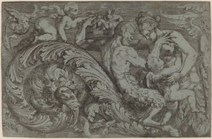 Painel Decorativo com Figuras Mitológicas de Angelo Falconetto