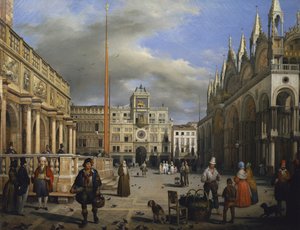 A Praça de São Marcos de Angelo Inganni