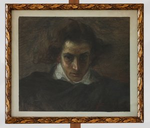Retrato de um músico (pastel) de Angelo Longanesi