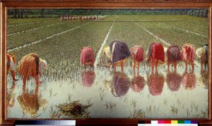 Por 80 cêntimos! - óleo sobre tela de Angelo Morbelli