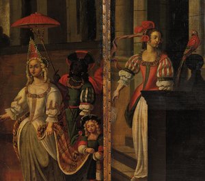 Ecrã frente e verso quatro vezes, c.1700