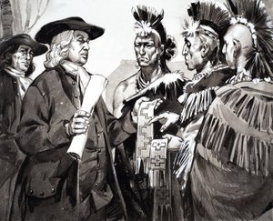 Uma Nação Dividida, ilustração de "The Making of America de Angus McBride