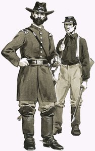 Um oficial de cavalaria e soldado dos EUA de Angus McBride